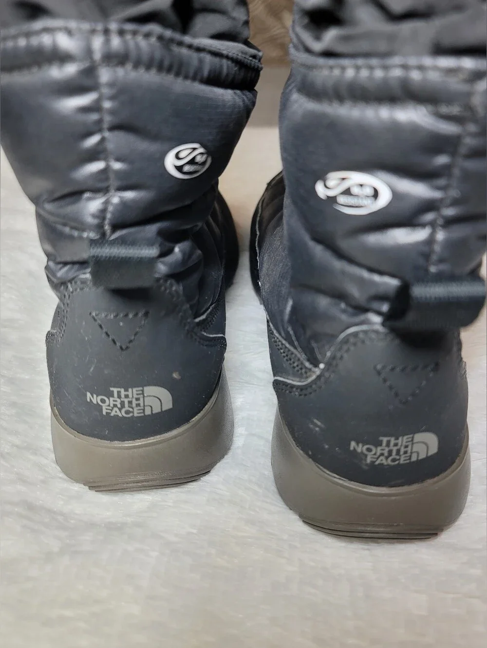 The North Face Kids ThermoBall Booties Black Winter Snow Boots Size 3